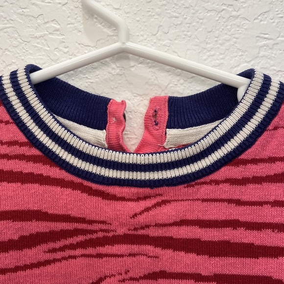 Mini boden zebra striped sweater dress - Picture 3 of 11